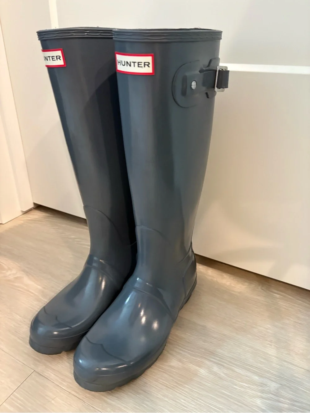 Hunter Tall Rubber Boots in Dark Gray